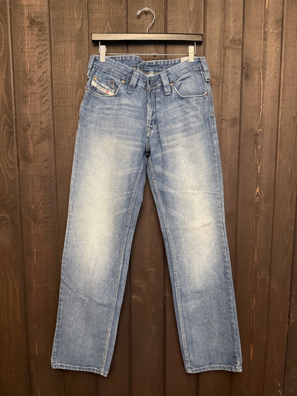 Diesel Yarikb Jeans Men 32x34 Blue Straight Leg Med Wash Made In Italy 0071v Euc